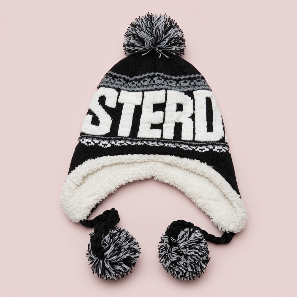 NWT Amsterdam Black Fleece Winter Beanie‎